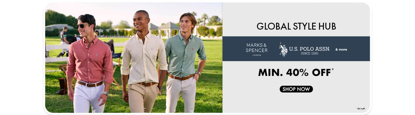 Best of Global Brands min 40 USPA, Marks & Spencer and more